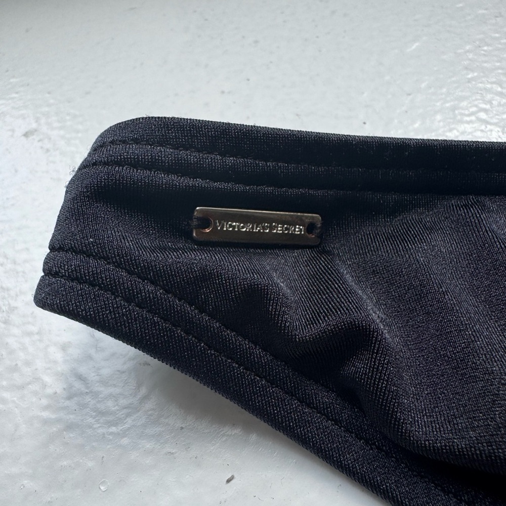Victoria’s Secret Ruched Cheeky Bikini Bottoms – Black – Size Small - Picture 4 of 8